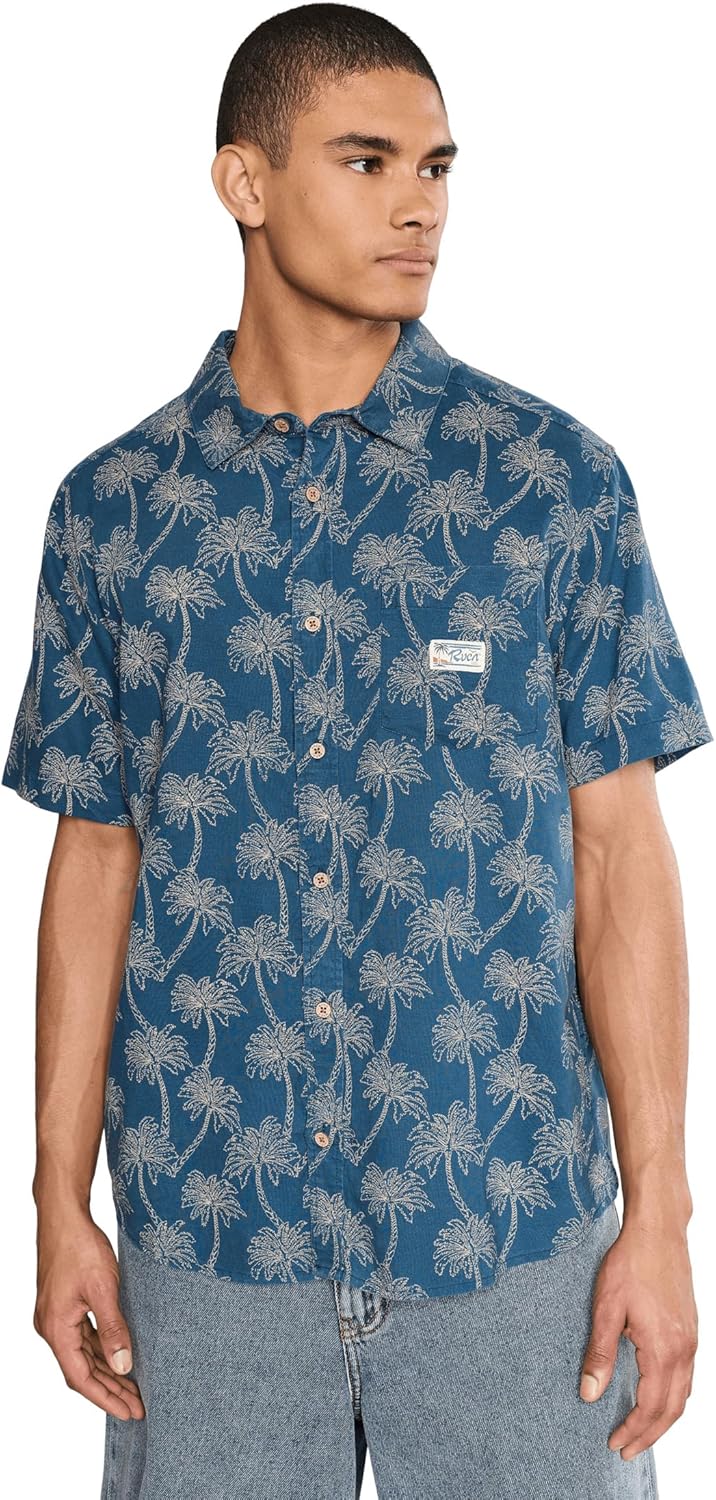 RVCA Mens Exotica Short Sleeve