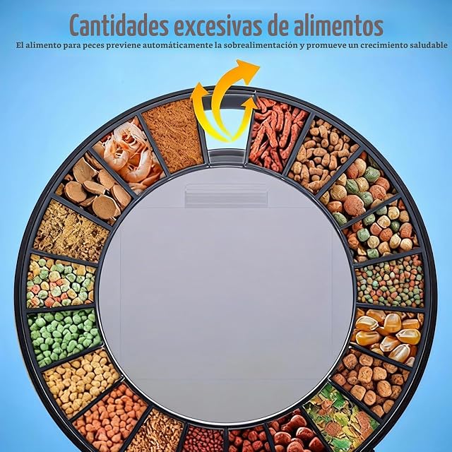 Foto 7 de 7 de Comedero automático para acuario, comedero automático para peces, con temporizador
