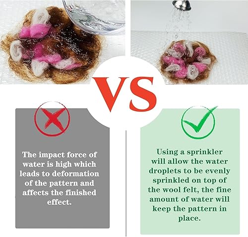 Miniatura 2 de DAFENCHI Rociador de bola de Brause para fieltro húmedo, Rociador de bola Brauser, Herramientas de fieltro húmedo, Equipo de fieltro para rociadores