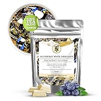 Vista 4 de Nelson's Tea - Granada de frambuesa - Té blanco de hojas sueltas - Té blanco, escaramujo, cártamo y frambuesas (muestra)