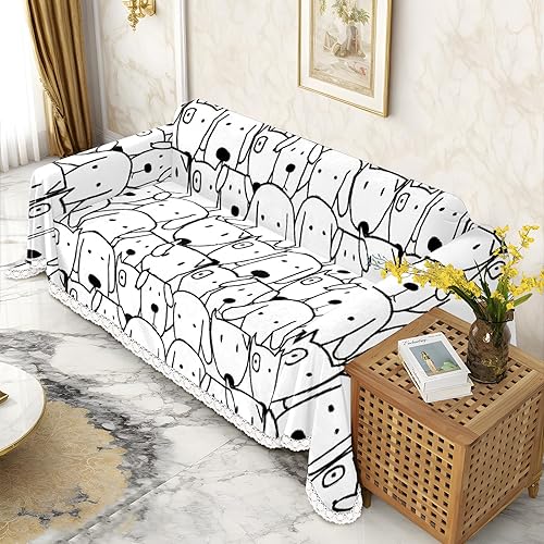 Vista 51 de Funda de sofá con estampado de limón, fundas de sofá resistentes a las manchas, protector universal de muebles