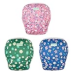 wegreeco Baby & Toddler Snap One Size Adjustable Reusable Baby Swim Diaper (Dinosaurs, Large, 3 Pack)