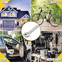 Vista 8 de Utoolmart Llave ajustable de apertura de longitud de 10 pulgadas 1.260 in con tratamiento superficial niquelado 1 unids