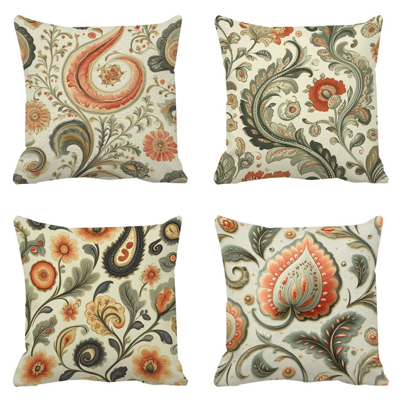 Coussin canapé fleurs au tissu doux et respirant pour décoration maison