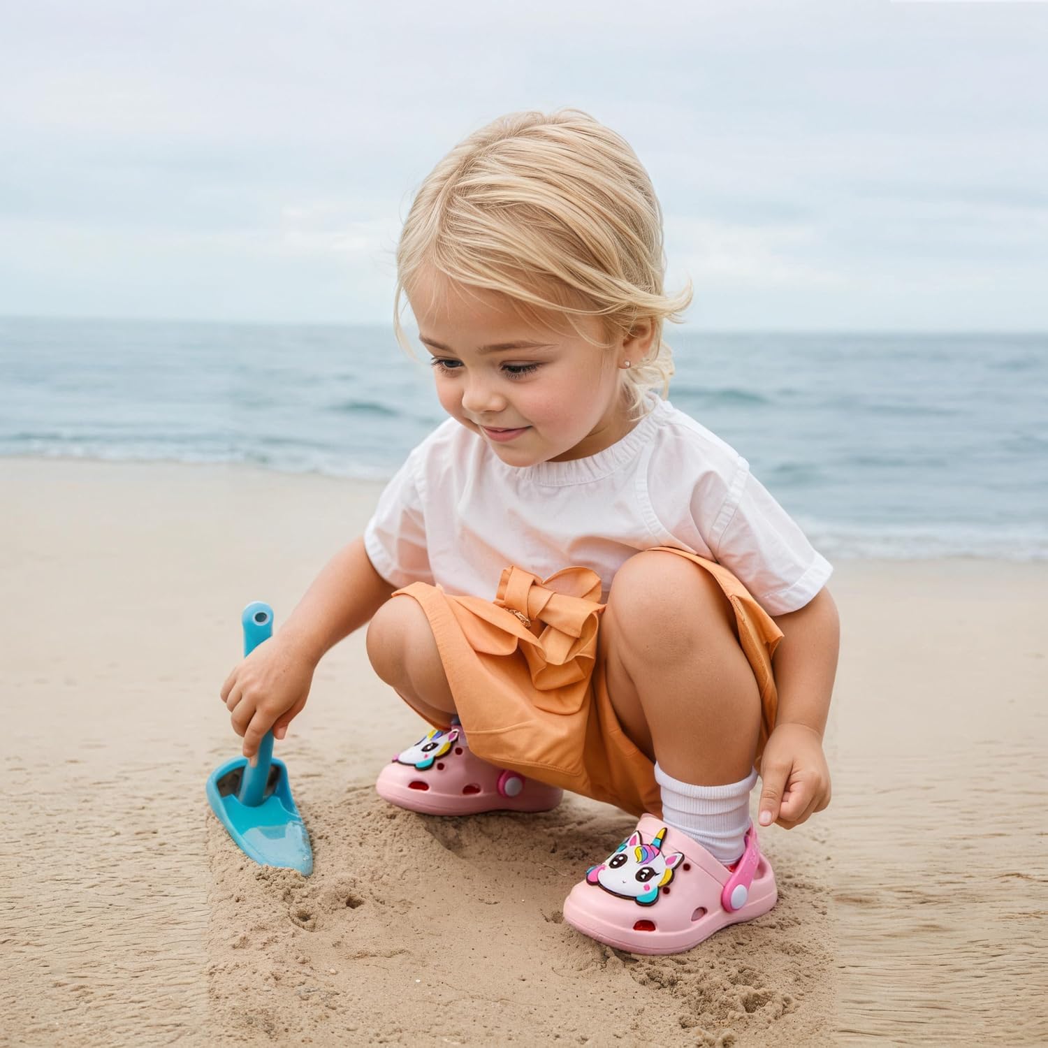 Toddler Clogs Boys Girls Little Kids Slip on Slides Sandals Children Summer Beach Pool Outdoor Water Shoes Shower Slippers