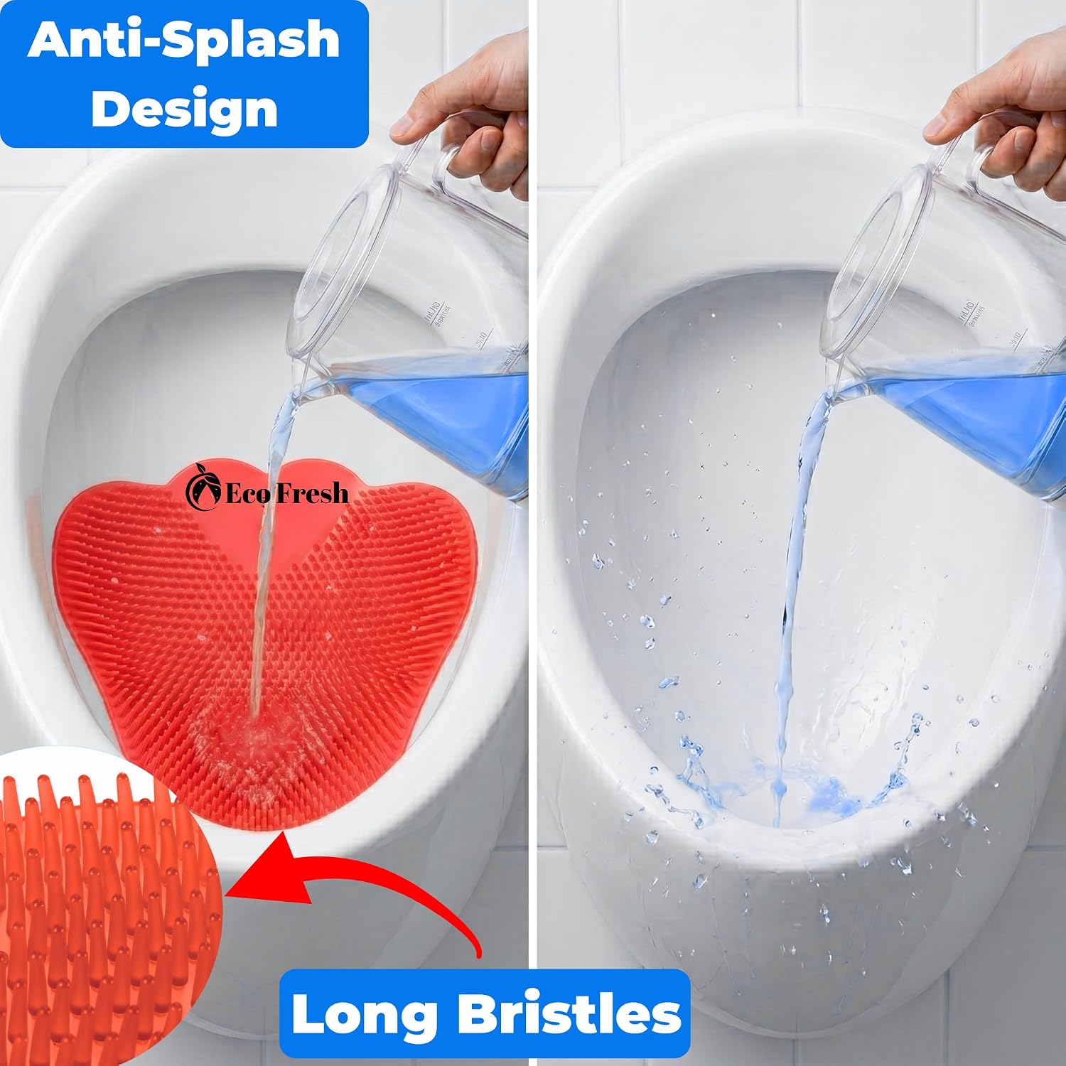 Premium Large Urinal Screen Deodorizer 10 pack of 3D Wave – Anti-Splash Urinal Cake infused with Essential Oils for Long Lasting 30-Day Odor Control in Bathrooms Toilets Offices Schools, Cherry Scent