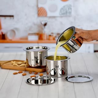 MIKARA Induction-Friendly TOPE/Flat Bottom Top Set of 3 (325ml,425ml,525ml (Extra Small Size) XS/Induction-Friendly TOPE Price In India