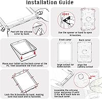 Vista 7 de Rantice Fundas para iPad de 6ª generación, funda para iPad de 5ª generación, funda para iPad Air 2, funda para iPad 9.7, funda de protección contra
