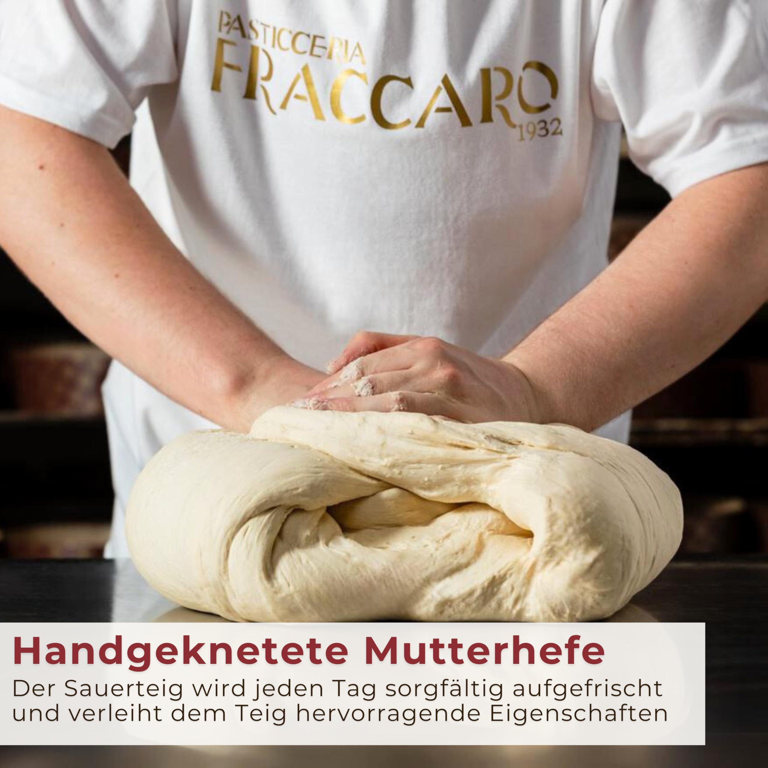 Artisan Panettone 1 kg – Klassischer Panettone, Pasticceria Fraccaro 1932, mit kandierten Früchten und Rosinen, natürlich gesäuerter Mailänder Panettone mit Mutterhefe, Tin Line