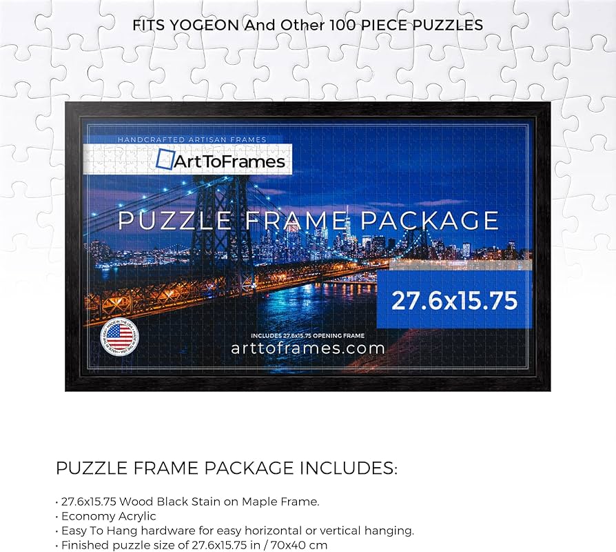 Amazon.com - ArtToFrames 27.6x15.75 INCH/70x40 CM Black Frame for