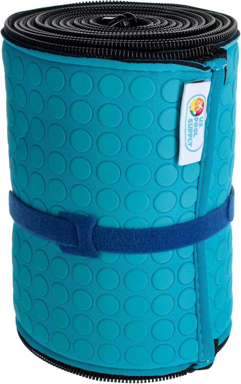 U.S. Pool Supply 8-Foot Pool Handrail Cover with Zipper - Pool Railing Cover with Non-Slip Safety Grip Sleeve, Inground Ladder Handle - Neoprene Teal Hand Rail, Heat Protection for Safe Entry and Exit