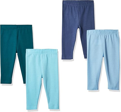 Miniatura 9 de Hanes Leggings para niñas mejor punto flexible pantalones para bebé paquete de 4