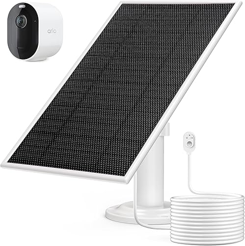 Panel solar de carga de 6 V 4.5 W para Arlo Pro 4  Pro 3  Arlo Pro 5S 2K  Arlo UltraUltra 2  Arlo Go 2, IP 65 impermeable para fuente de