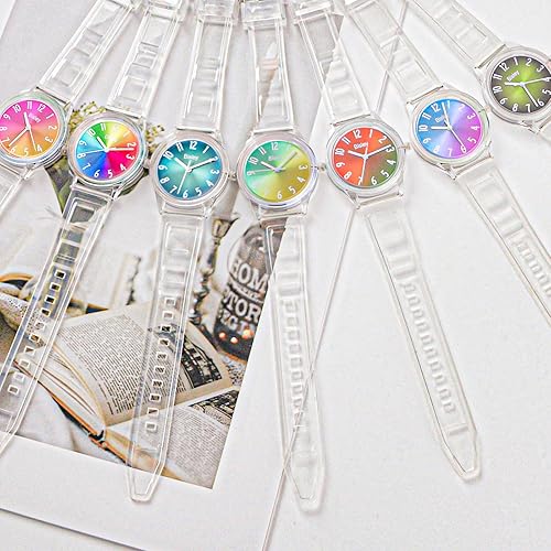 Miniatura 6 de Women's Watch Silicone Strap Casual Waterproof Quartz Watches Three Hands Watch Best Gift for Women Men