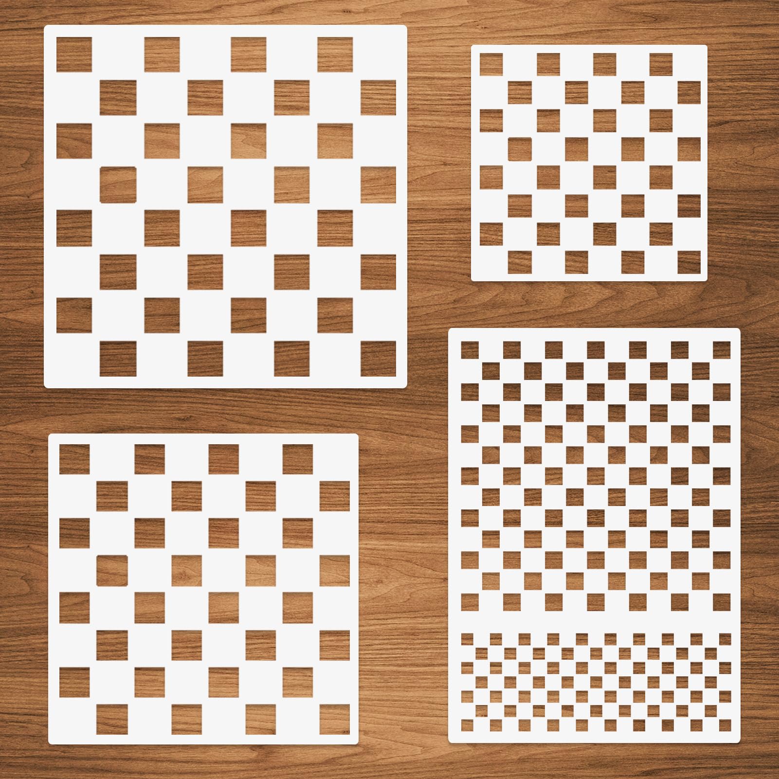 Amazon.com : Chess Board Stencils - 4 Pcs Assorted Sizes Reusable Mylar Plastic Templates for Painting on Wood, Pillows, Wall, Scrapbook, Card Making, DIY Craft : Arts, Crafts & Sewing amazon-com-chess-board-stencils-4-pcs-assorted-sizes-reusable-mylar-plastic-templates-for-painting-on-wood-pillows-wall-scrapbook-card-making-diy-craft-arts-crafts-sewing
