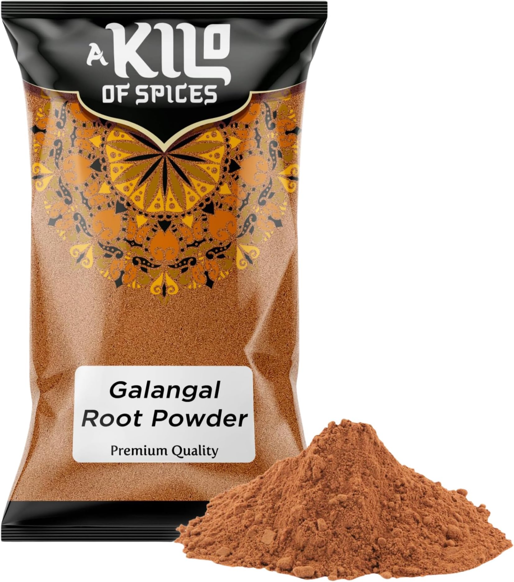 A Kilo Of Spices | Pure Galangal Root Powder Dried 1 Kg | Rich Aromatic Flavour | Authentic Indian | Perfect for Chicken, Curries, Shrimp, Stews & Stuffed Eggs