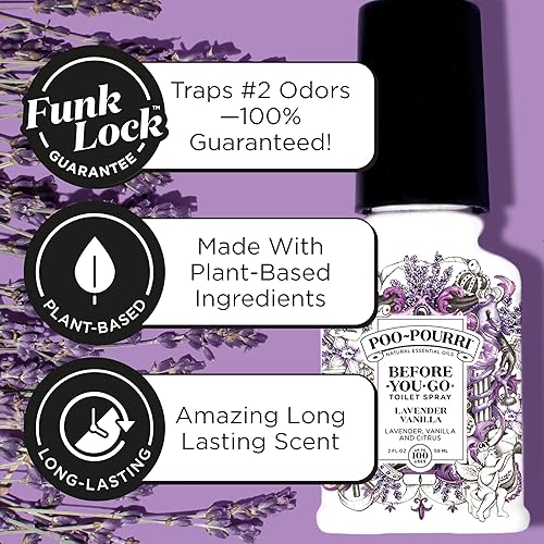 Miniatura 4 de Poo-Pourri Before-You-Go - Recarga de aerosol para inodoro, lavanda y vainilla, 16 onzas líquidas, hasta 800 usos, desodorante para baño con aceites