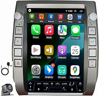 for Toyota Tundra 2014-2020 Car Radio Stereo Radio Wireless CarPlay Android Auto 12.1 Inch Tesla Style with DSP 8 Core Android Factory Camera
