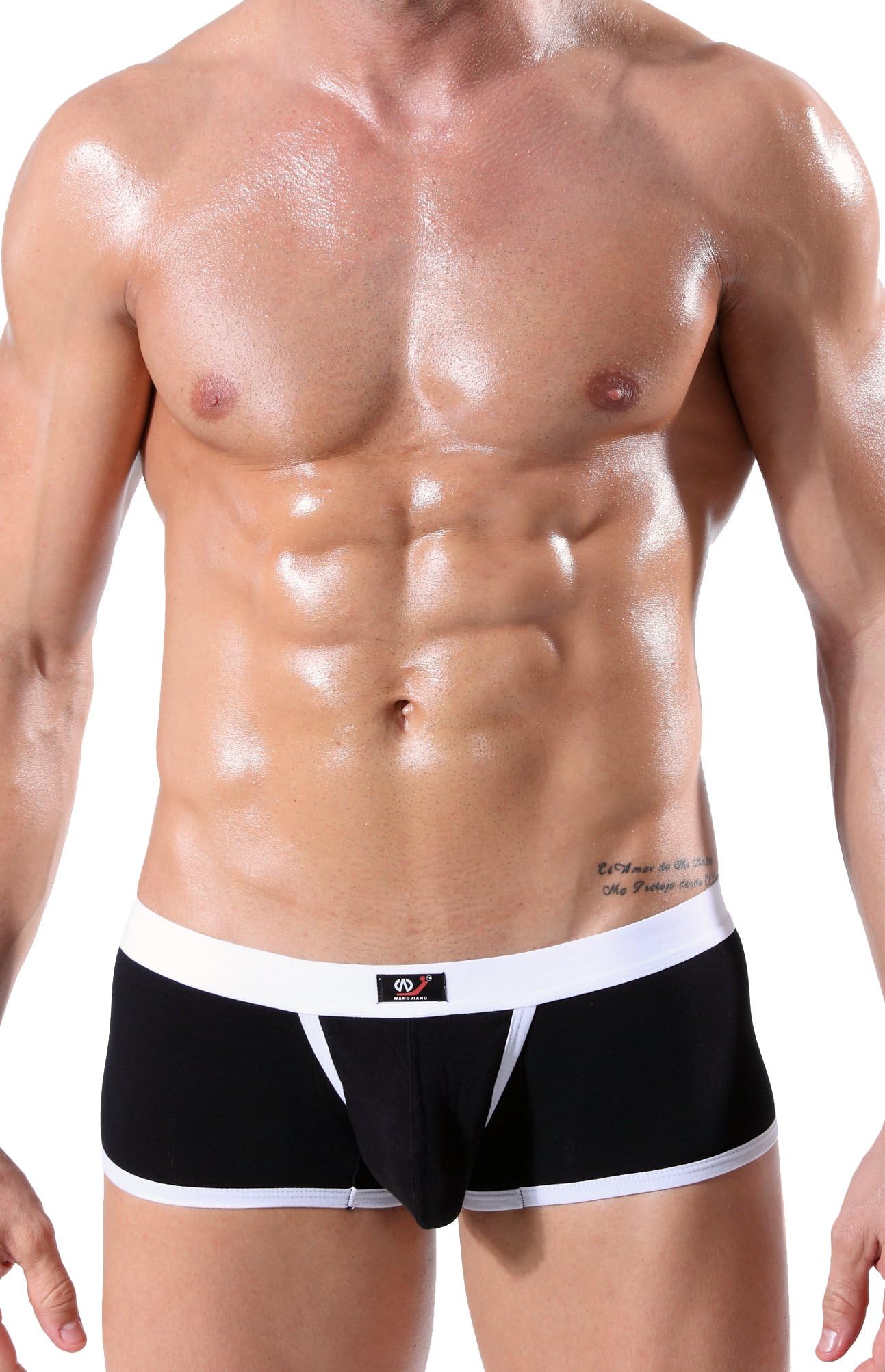 Xuba Sexy Boxer Shorts Boxer Shorts Hipster Underwear Black