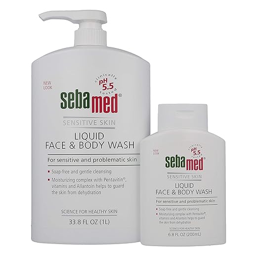 Sebamed Liquid Face & Body Wash 1L + 200ml Bundle
