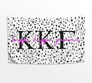 Pro-Graphx Greek Sorority & Fraternity PAINTED DOTS Flag, 3 feet x 5 feet, Kappa Kappa Gamma