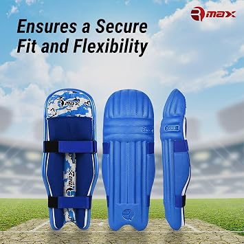 RMAX Royal Blue Cricket Batting Legguard Pad Full Size