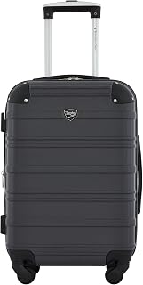 Travelers Club Phoenix Luggage, Blackened Pearl, 22-Inch Carry-On