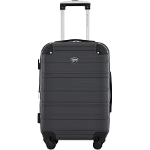 Travelers Club Phoenix Luggage, Blackened Pearl, 22-Inch Carry-On