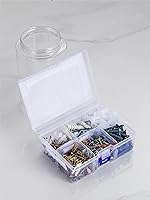 Vista 6 de Juego de anclaje de pared multiusos 367 piezas, kit de anclaje para paneles de yeso, para aluminio, hierro, madera, paneles de yeso, paredes