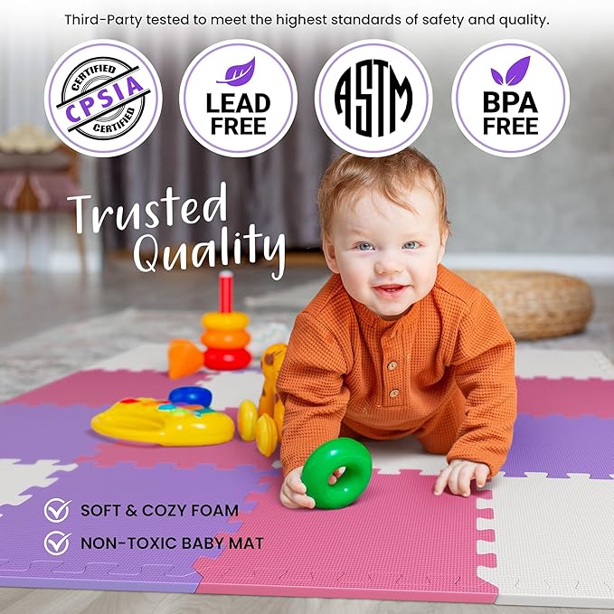 Tapete De Actividades Baby 16 Piezas Eva Impermeable Antideslizante miniatura 4