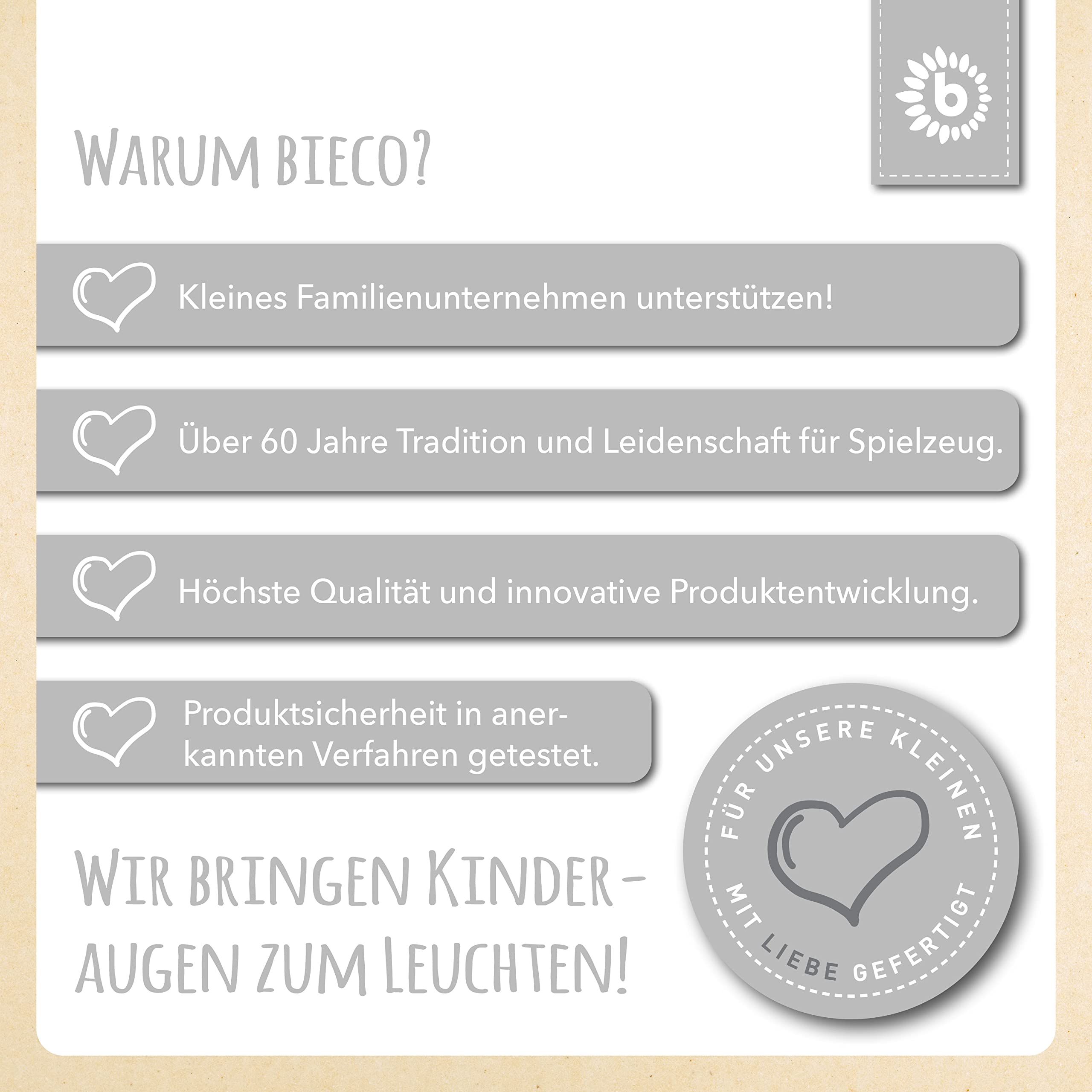 Bieco Kindertisch mit 2 Stühlen - Indoor & Outdoor - Stapelbar und Kippsicher - Basteltisch und Maltisch