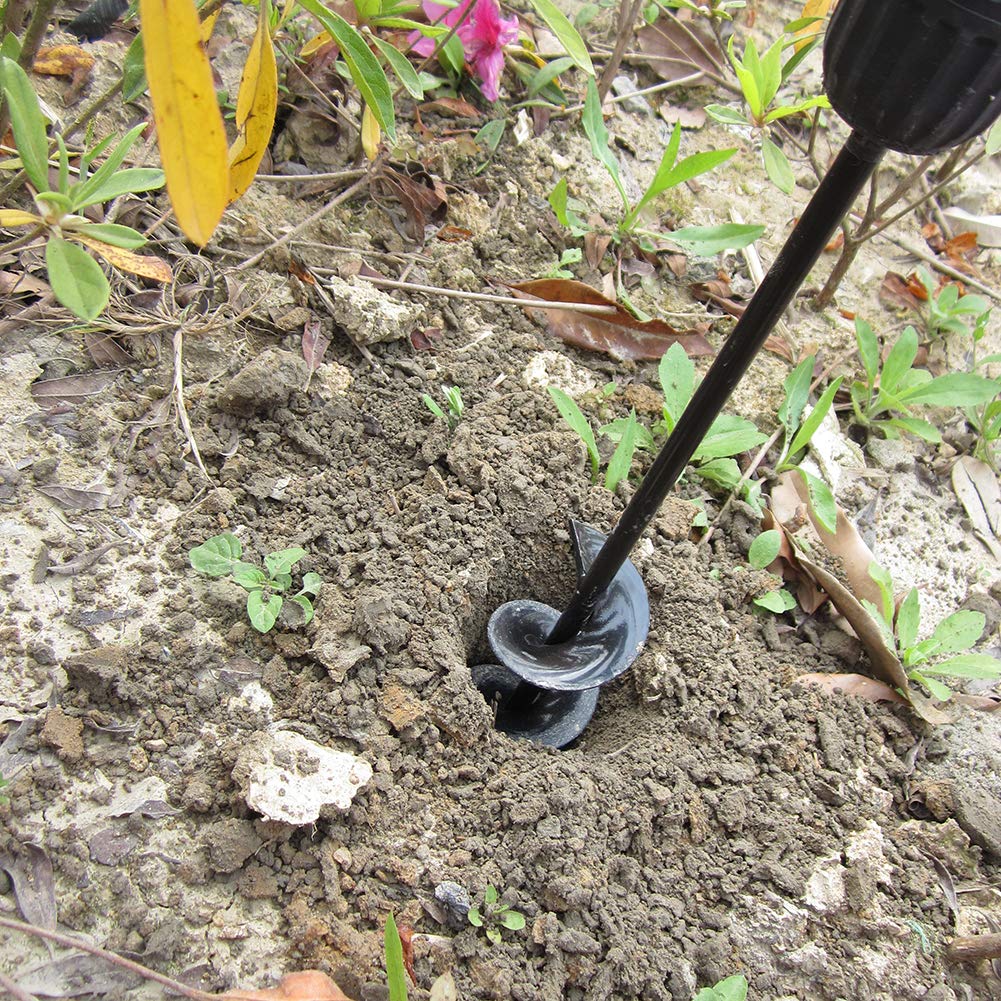 Auger Drill Bit for Planting 1.6x16.5in, Post Hole Auger for Planting Bulbs, Easy Post Hole Digger with Drill for 3/8”Hex Drive Drill