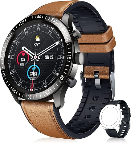 Smartwatch Uomo: Orologio Fitness Uomo Contapassi Cardiofrequenzimetro da  Polso Impermeabile Sportivo per Android iPhone 1,32 Pollici Touch Schermo  Digitale Smart Watch : Amazon.it: Elettronica