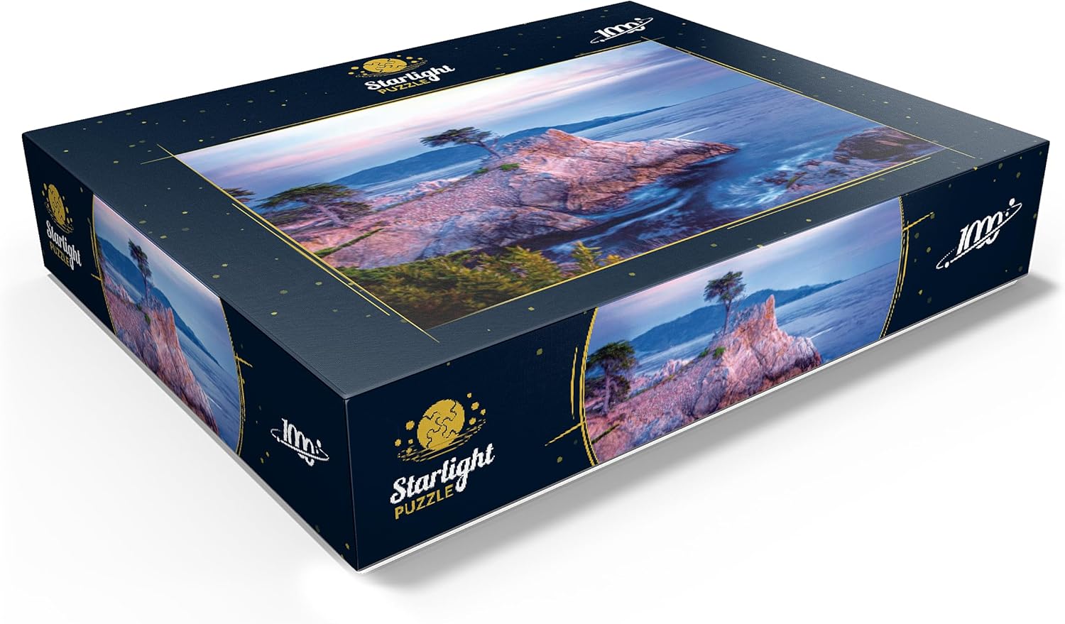 MyPuzzle Lonely Cypress, Monterey Cypress Tree On Pacific Coast Near Carmel - Premium 1000 Piece Jigsaw Puzzle for Adults