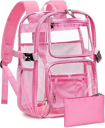 REAWUL Clear Backpack - Heavy Duty Large TPU Transparent Backpack For Stadium Events - View #3