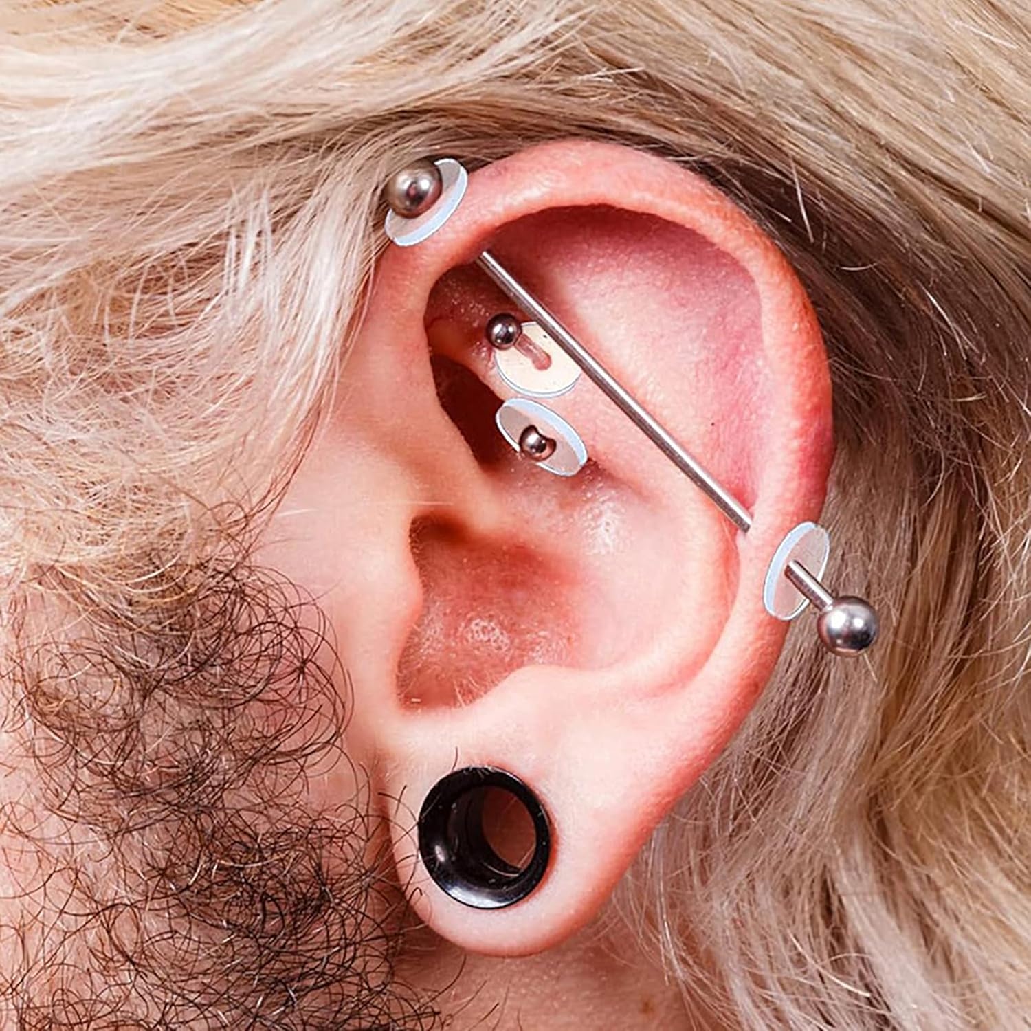 200 Pcs Clear Silicone Discs Earring Backs Spacers for Piercing Bump Care Soft Earlobe Support Pads 4 Sizes 3/5/7/9mm - Image 6