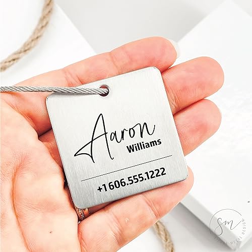 Miniatura 6 de Line Luggage Tag Personalized Luggage Tag Personalized Name World Traveler Global Traveling Gift Idea Luggage Tag Gift Phone LINE-LUG