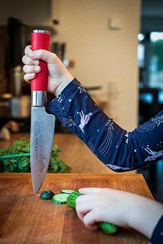 F. Dick Red Spirit Little Chef 6 Inch Chef Knife - Starter Kitchen Knife For The Beginning Cook