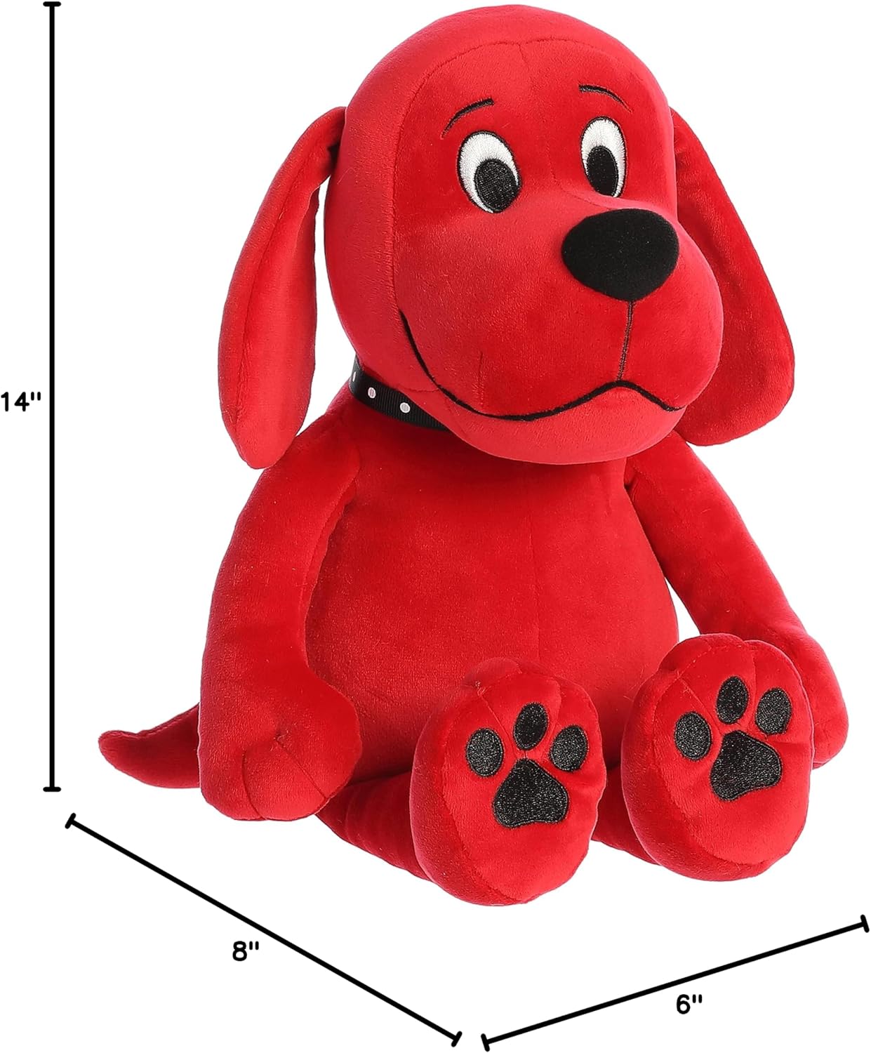 Aurora® Sitting Clifford® Stuffed Animal - Childhood Nostalgia - Lasting Companionship - Red 14 Inches