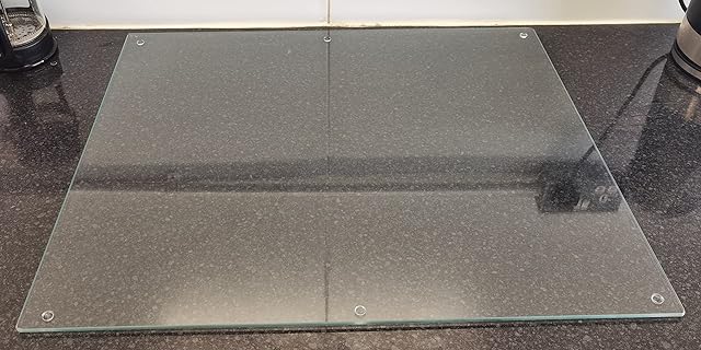 Biznest 52X60 Universal Hob Cover Plates Clear All Types of Cookers Tempered Glass Worktop 5Mm
