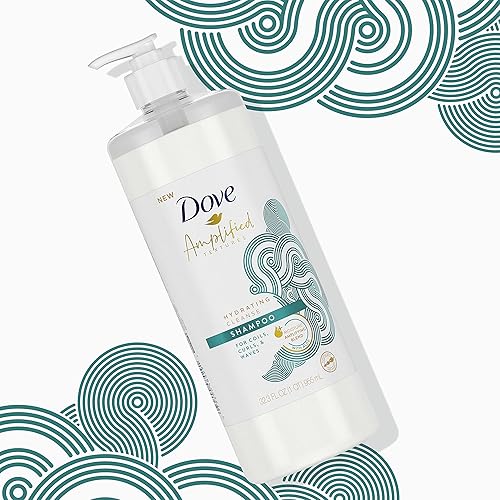 Miniatura 3 de Dove Amplified Textures Champú hidratante sin sulfatos para bobinas rizos y ondas limpieza hidratante con mezcla de cuidado del cabello