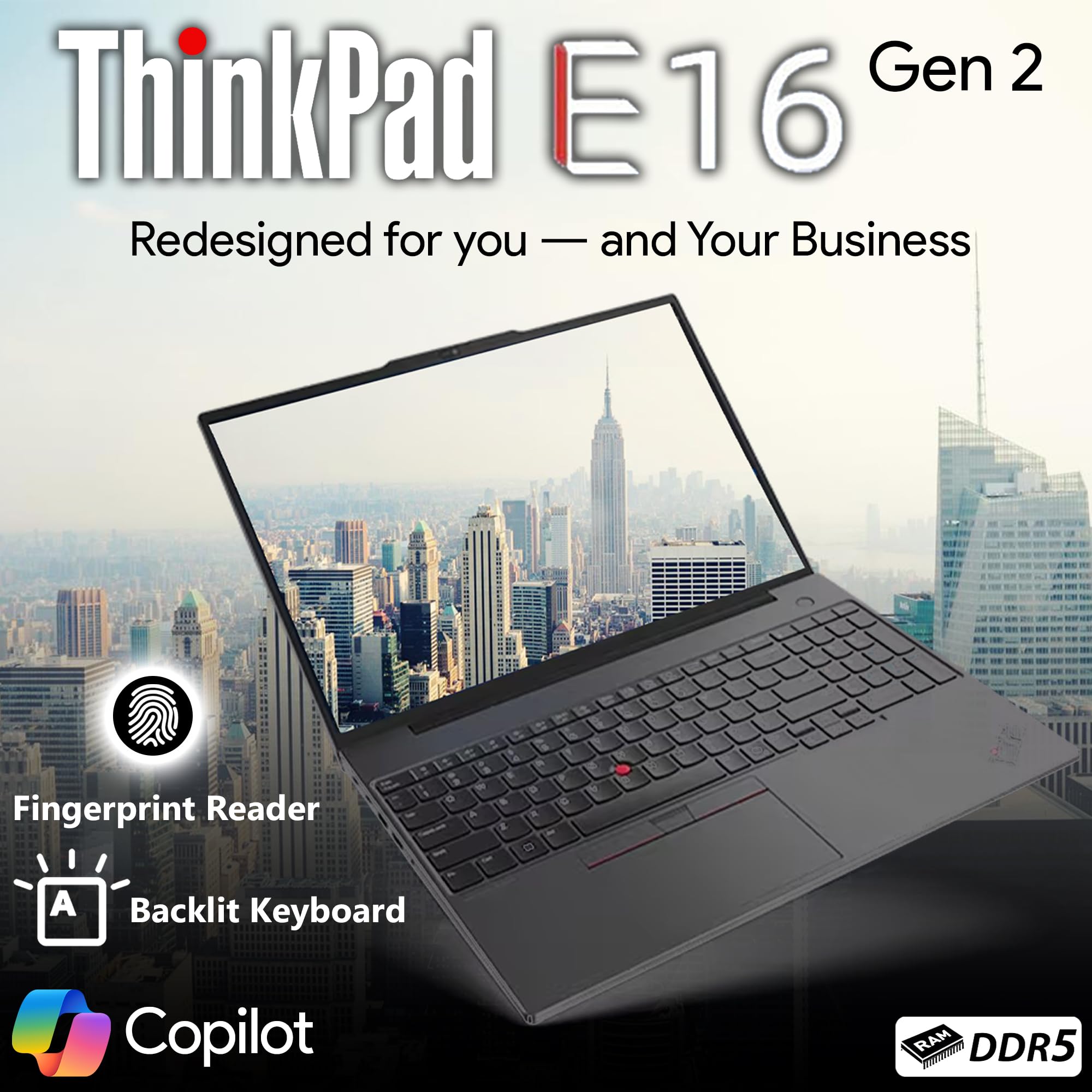 Amazon.com: Lenovo ThinkPad E16 Gen 2, 16” Touchscreen IPS Display