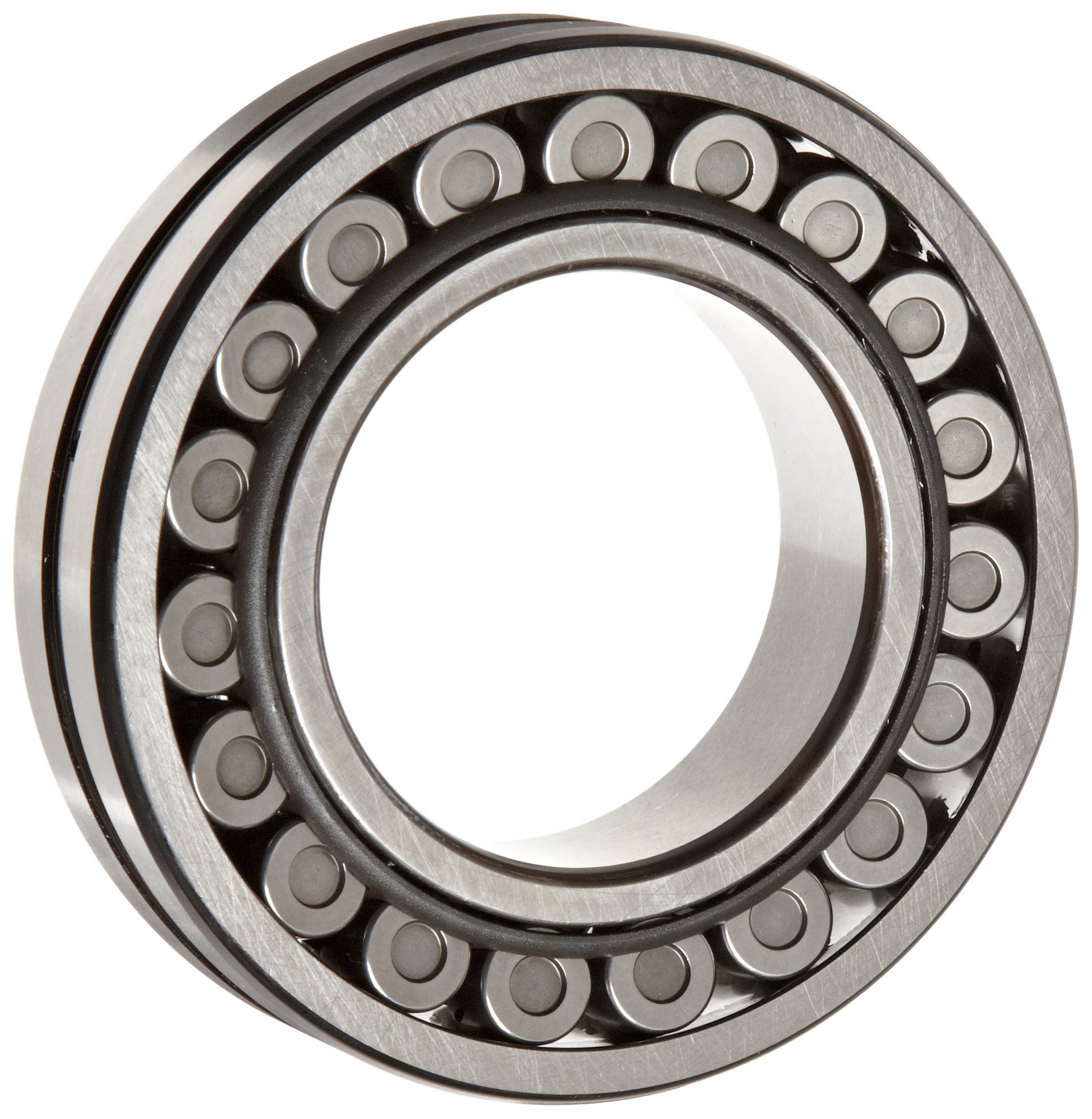 NSK 22222eake4 esférica rodamiento de rodillo, Tapered Bore, jaula de acero prensado, métricas, 110 mm de diámetro, 200 mm OD, 53 mm Ancho, 2600rpm máxima velocidad de rotación, 145002lbf estática capacidad de carga, capacidad de carga dinámica 136009lbf