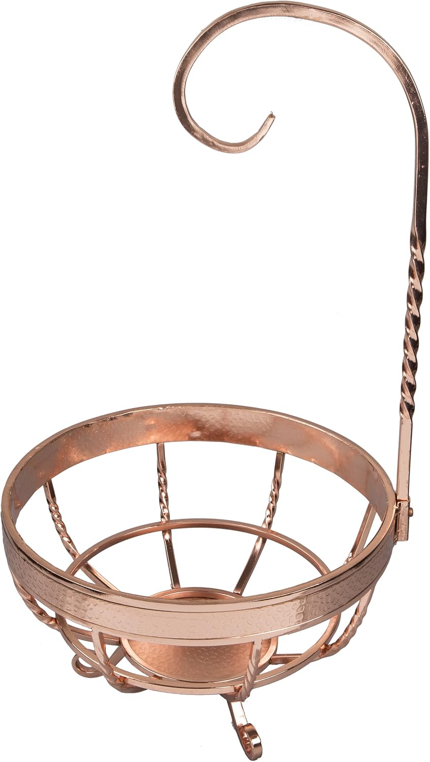 Creative Home Copper Plated Metal Cookbook Stand 10" W × 8.5" H | Premium Metal Base with Rose‑Gold Wire Frame for Recipes, Tablets and Books | Stylish Gift and Kitchen Accent