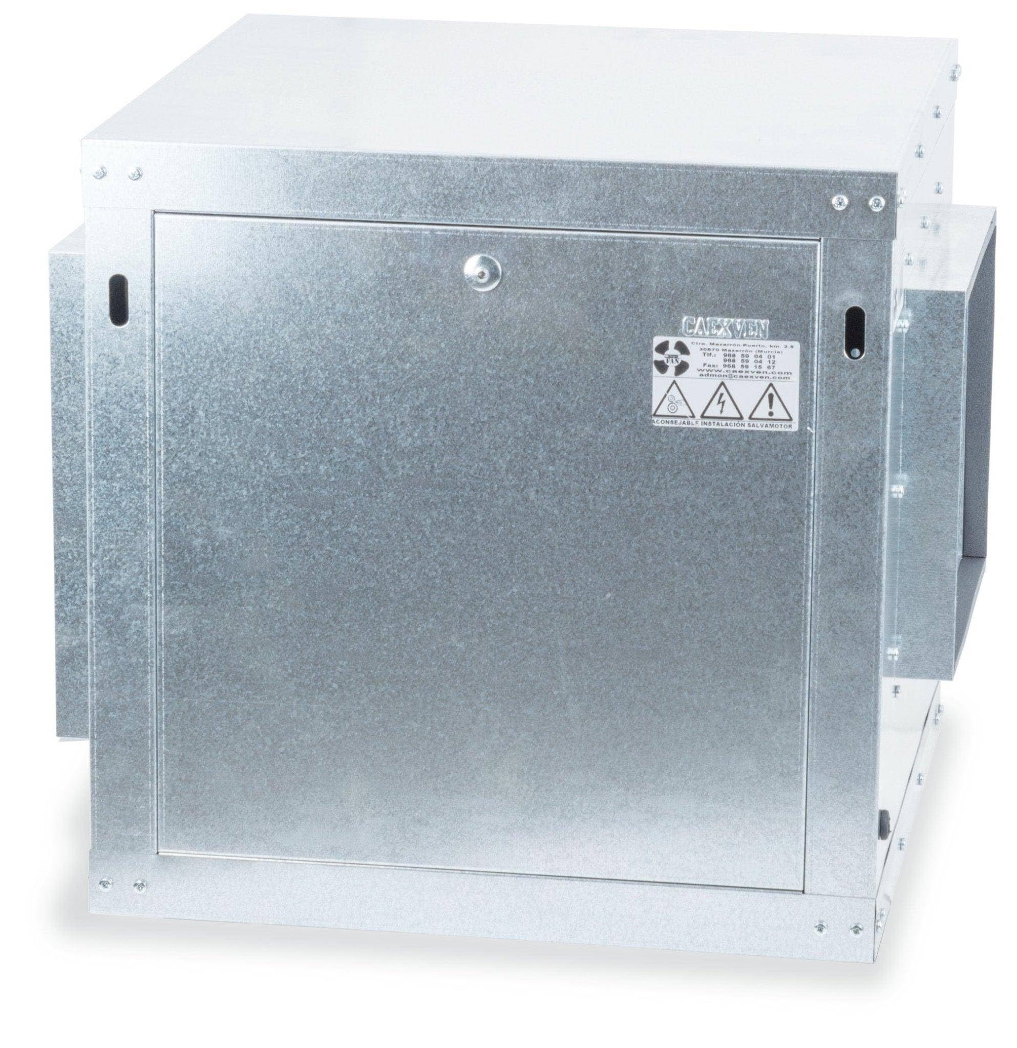 Caja de Ventilación con Turbina Extractora Ventilador Centrifugo de Doble Aspiracion 3 Velocidades - 9/9 / 1/3 CV - 850 rpm - 230V - 3 Velocidades/Horizontal