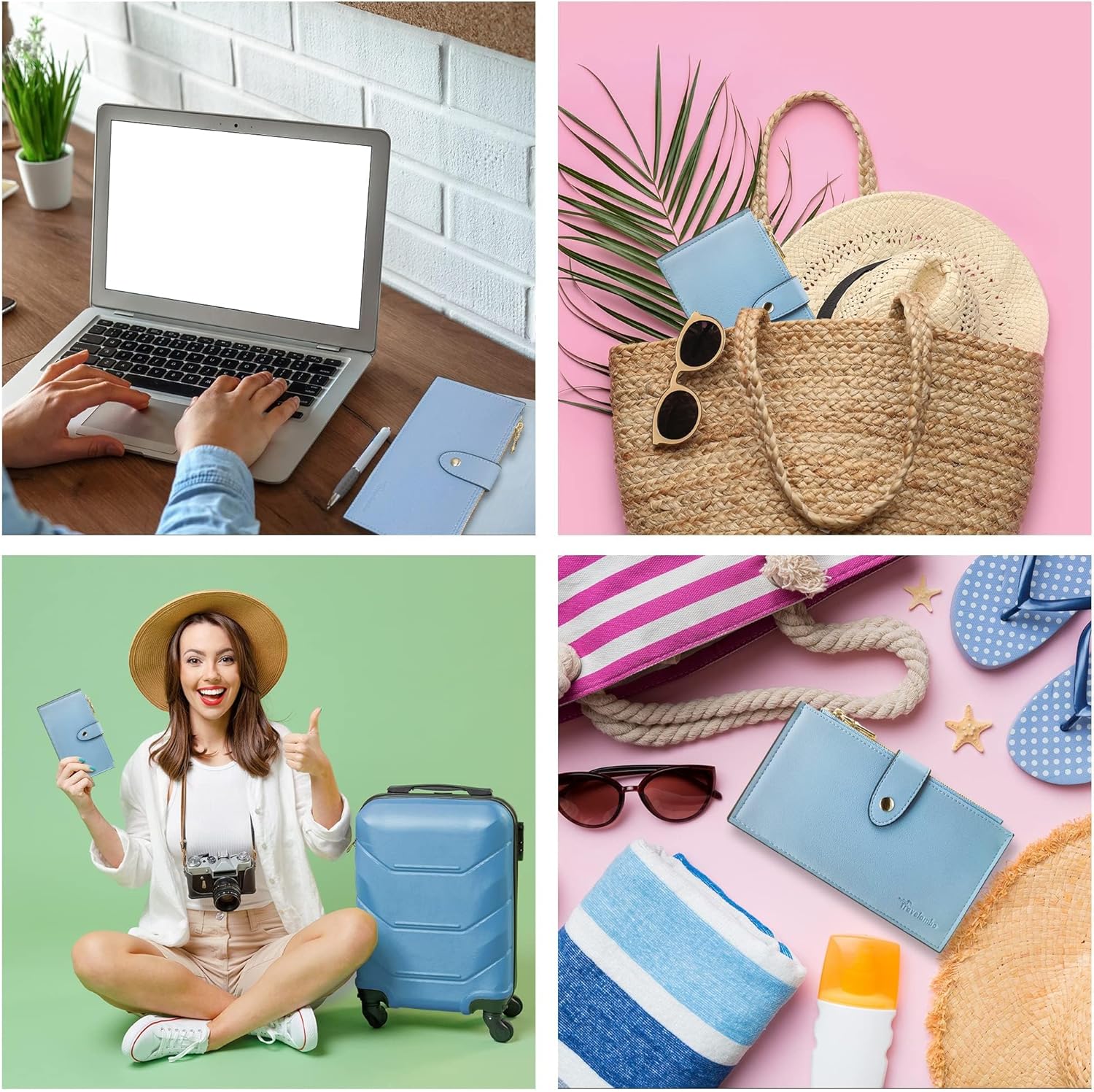 Travelambo Leather Wallets for Women Slim RFID Blocking Bifold Credit Card Holder Wallet - Image 6