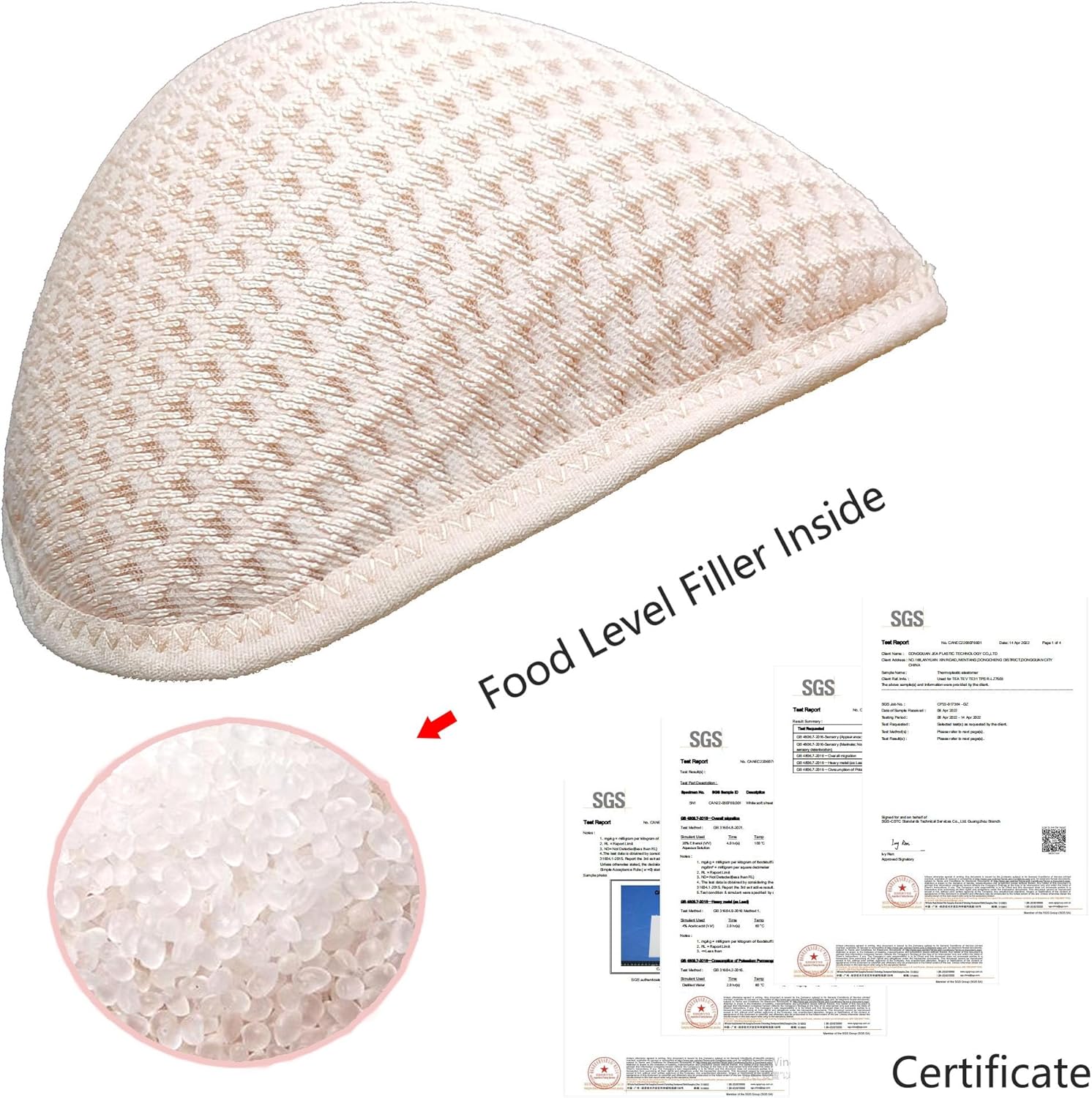 Breast Prosthesis for Mastectomy Women Pockets Bra High Level Silicone Filler Breathable Sea Swim SY86 - Image 2