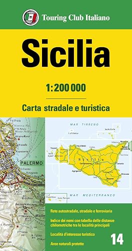 Sicilia 1:200.000. Carta stradale e turistica: 14