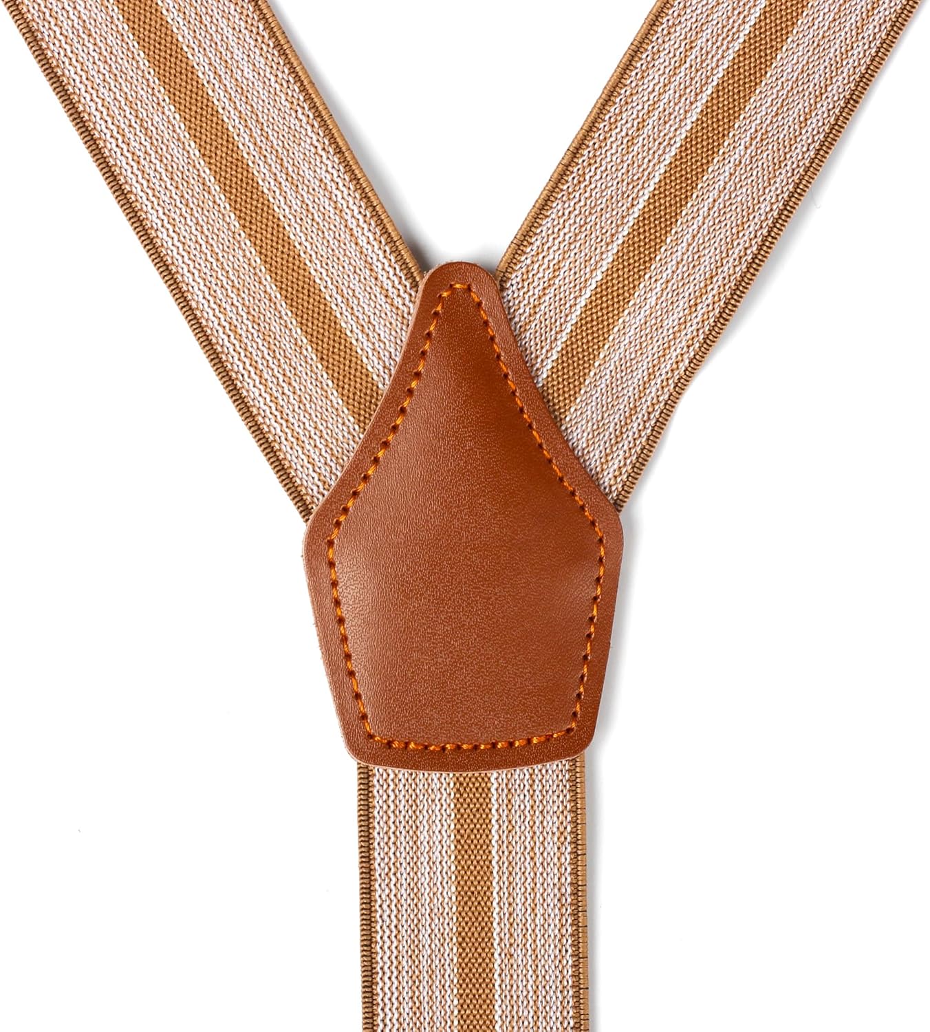 Suspenders for Men Elastic Y Back 1.4 Inches Adjustable 4 to 3 Hooks for Wedding Dress Pants - Image 2