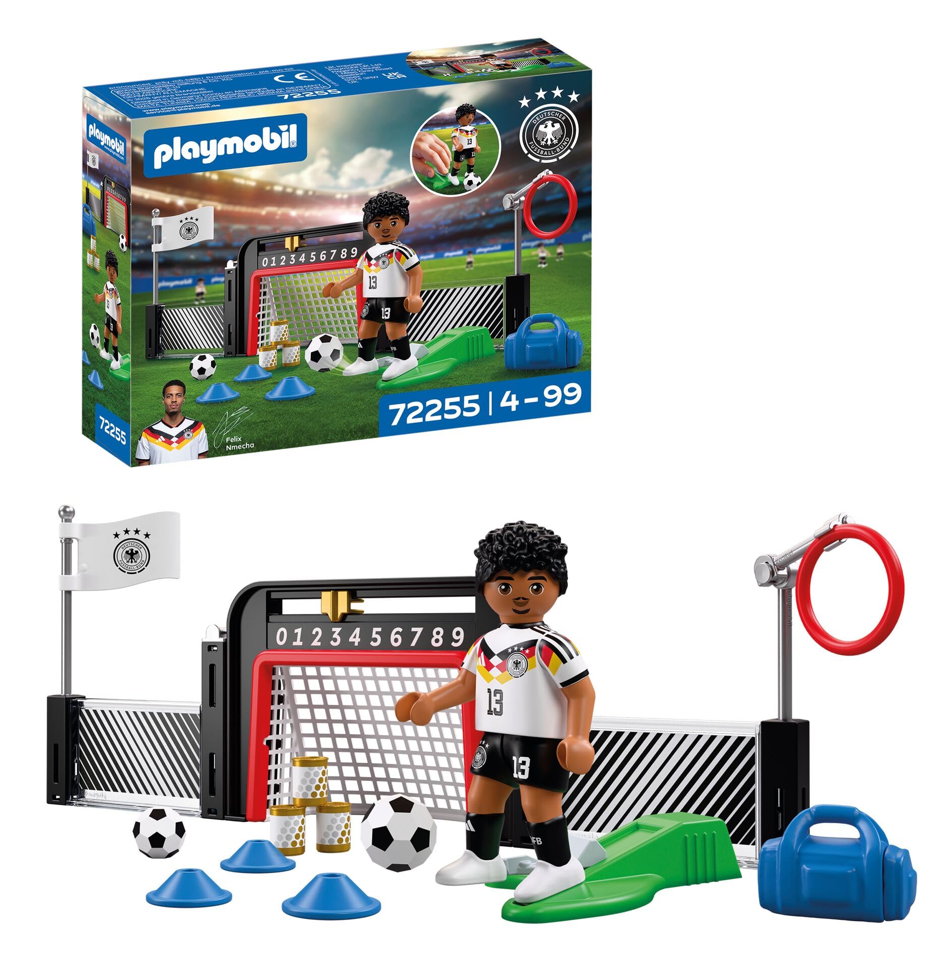 PLAYMOBIL DFB Training Station Nmecha Football Playset Football Figures 72255